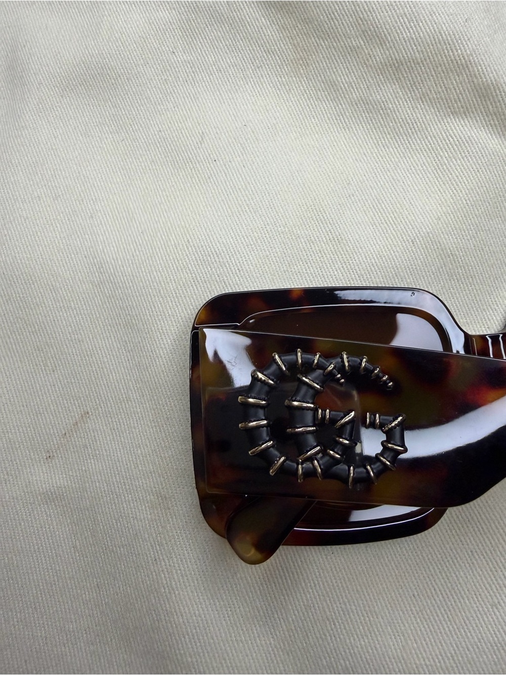 Gucci Tortoiseshell Square Sunglasses - Brown Lenses - Picture 4 of 5